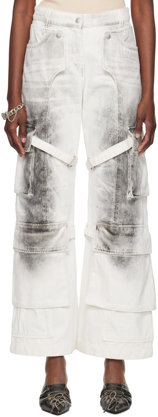 【AcneStudio】Straight-Leg Cargo Jeans（送料込み） Acne Studios - Cargo trousers - Charcoal Grey