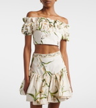 Agua by Agua Bendita Pimienta printed linen top