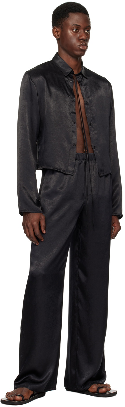 Ludovic de Saint Sernin Black Crop Shirt