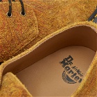 Dr. Martens Men's Smiths 4 Eye Shoe in Brown/Mustard Hairy Suede