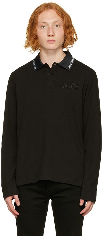 Photo: Versace Jeans Couture Black Long Sleeve Polo