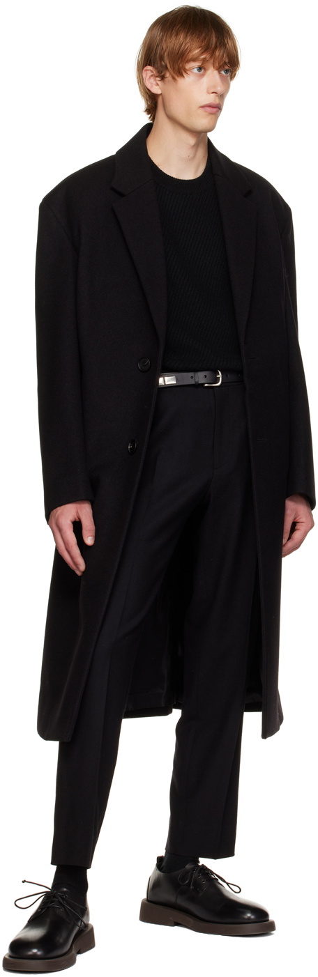 Solid Homme Black Minimal Vest