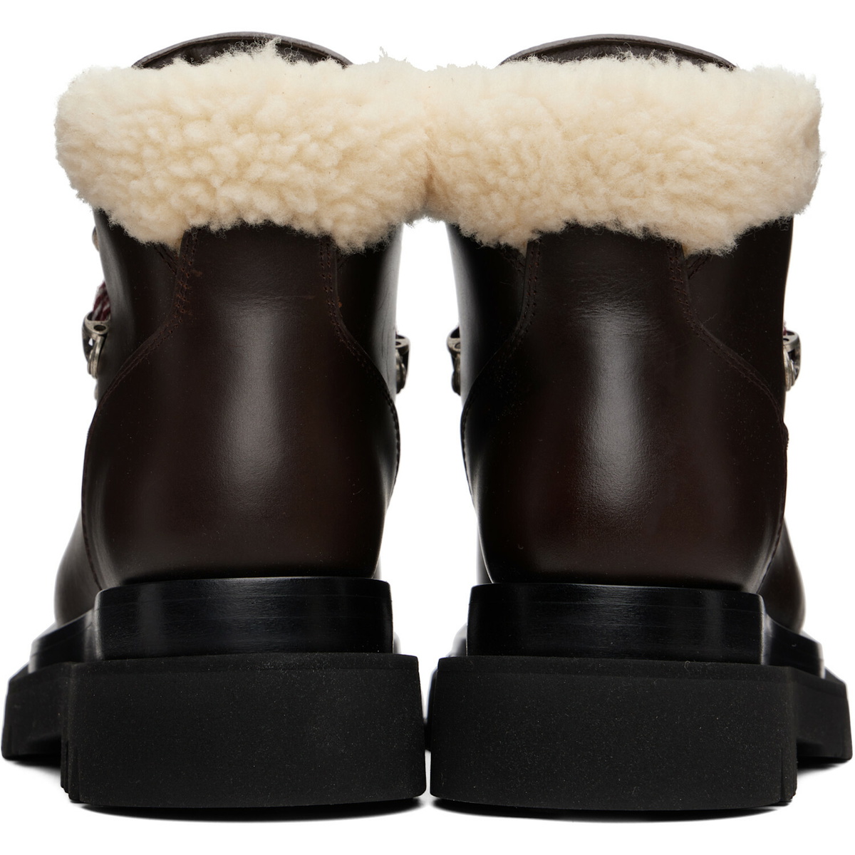 Bottega Veneta Brown Lug Hiking Ankle Boots