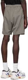Heron Preston Gray Patch Shorts