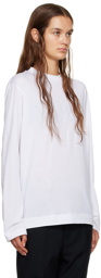 Sofie D'Hoore White Crewneck Long Sleeve T-Shirt