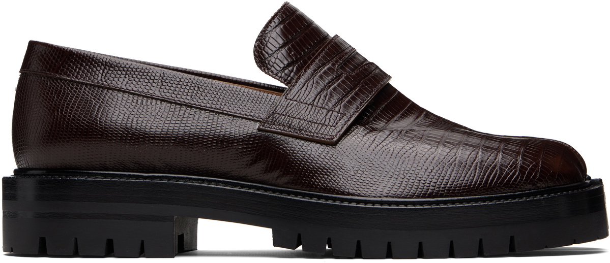 Maison Margiela Brown Tabi County Loafers Maison Margiela display picture 2