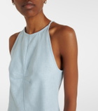 Asceno Antigua linen minidress