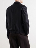 Slowear - Wool and Silk-Blend Blouson Jacket - Black