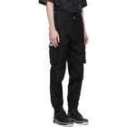 GCDS Black Canvas Cargo Pants