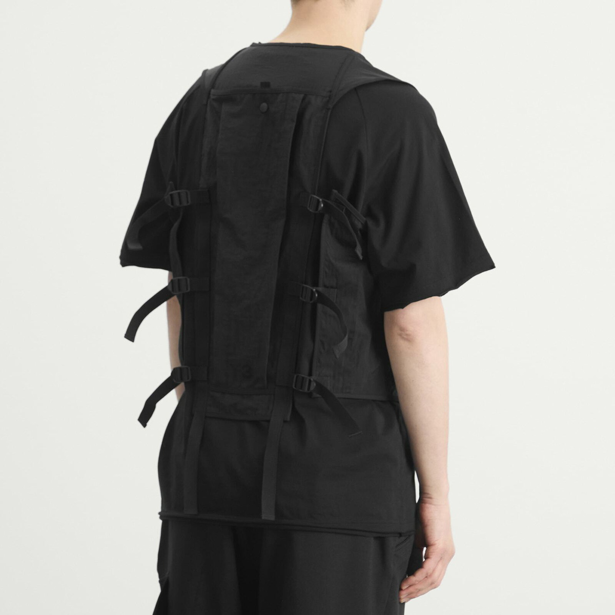 Y-3 Men's Mesh Running Vest in Black
