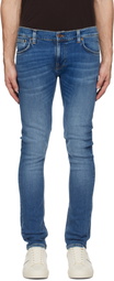 Nudie Jeans Blue Tight Terry Jeans