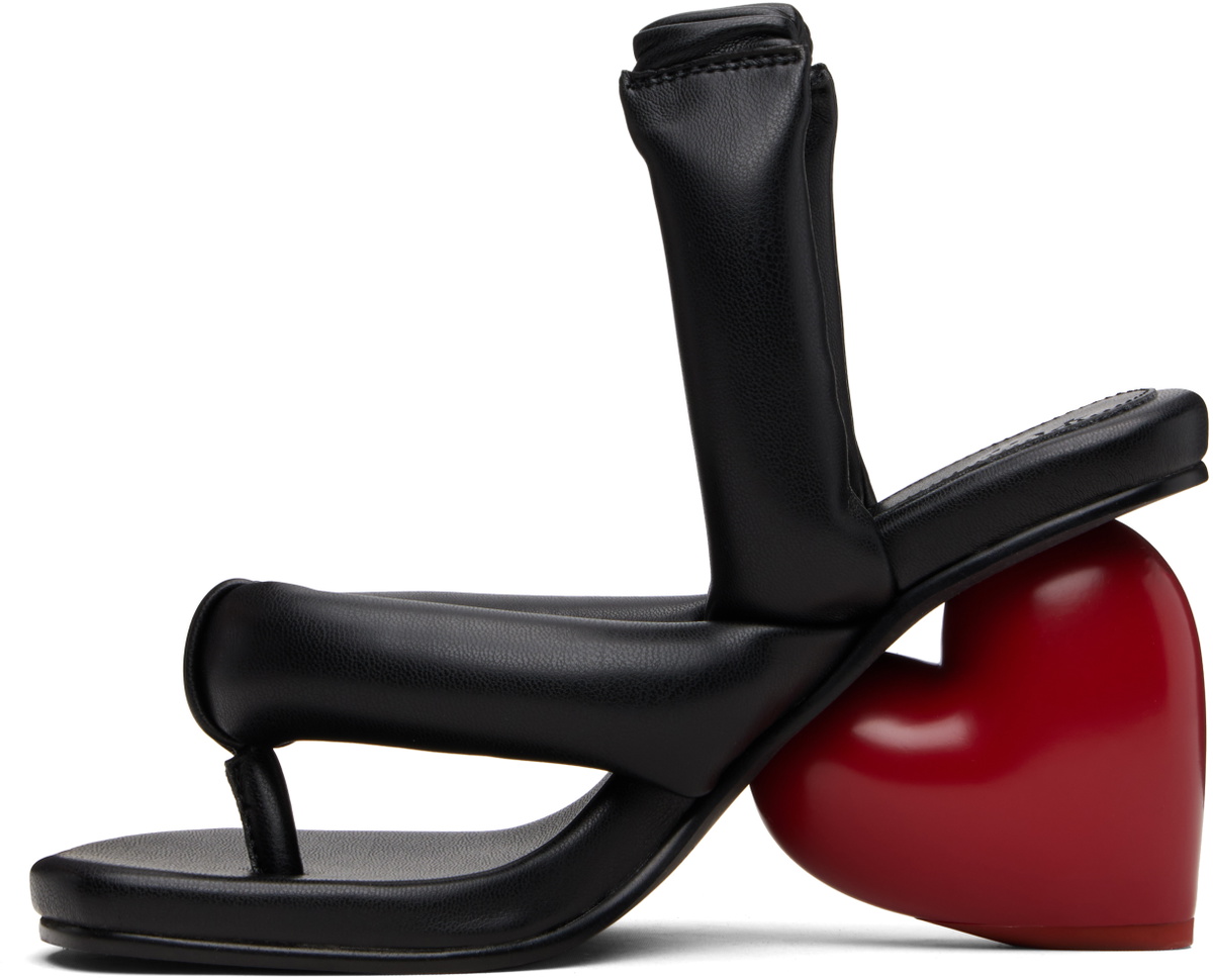YUME YUME Black & Red Love Heeled Sandals