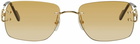 Cartier Gold 'C De Cartier' Sunglasses