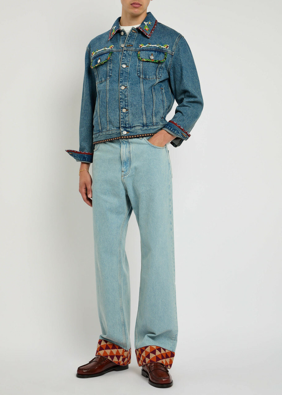Valentino Garavani Beaded Denim Jacket Valentino Garavani