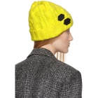 Off-White Yellow Knit Pop Color Beanie