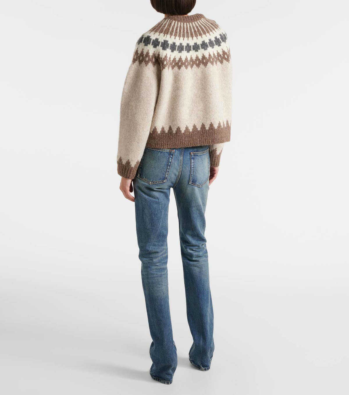 Nili Lotan Alena Fair Isle alpaca-blend sweater
