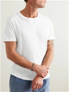 Frescobol Carioca - Lucio Cotton and Linen-Blend Jersey T-Shirt - White