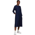 Blue Blue Japan Indigo Yarn-Dyed Flannel Dress