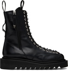 Toga Virilis Black Lace-Up Boots