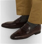 Officine Creative - Byron Leather Penny Loafers - Brown