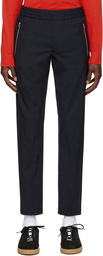 PS by Paul Smith Navy Wool Drawstring Trousers