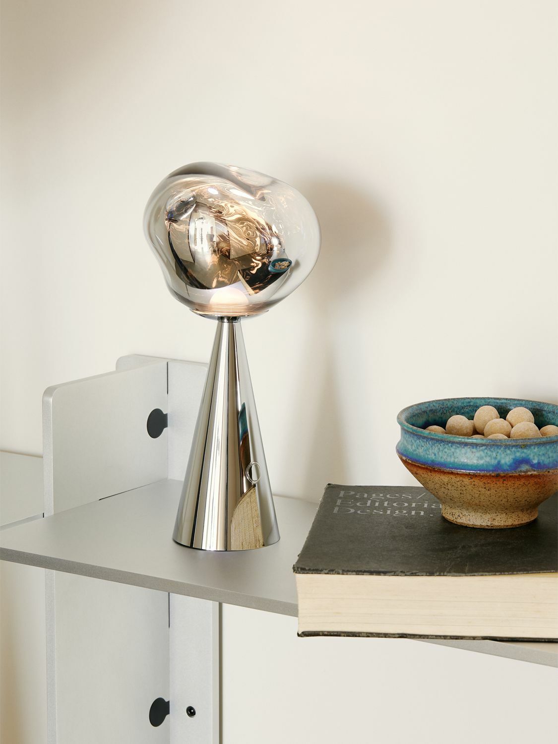 TOM DIXON Melt Portable Silver Led Table Lamp