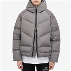 Cole Buxton Men's Hooded Insulated Jacket in Translucent Grey