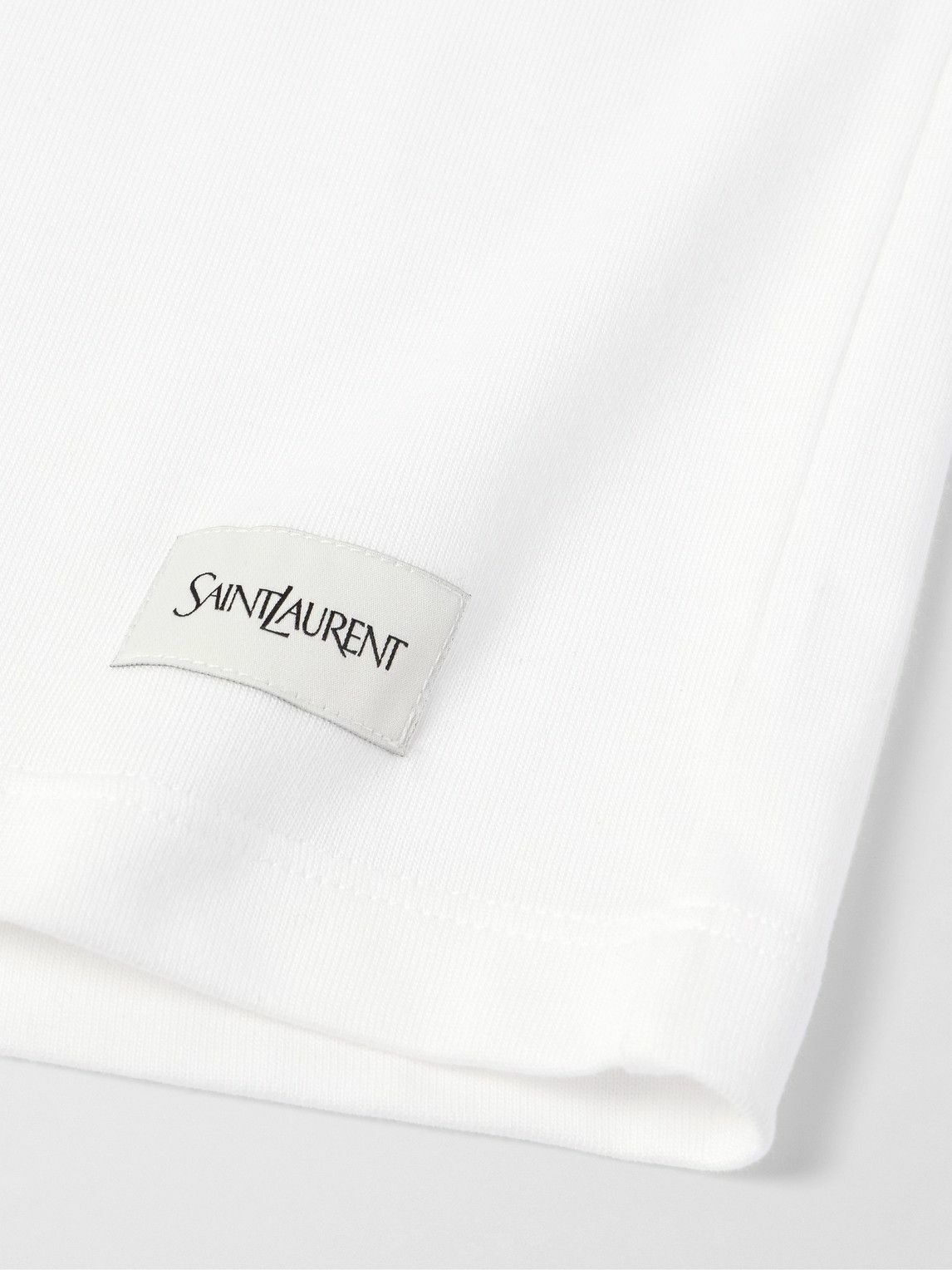 Saint Laurent Bicolor Cotton Pattern Shirt
