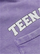 Liberal Youth Ministry - Printed Cotton-Jersey Hoodie - Purple