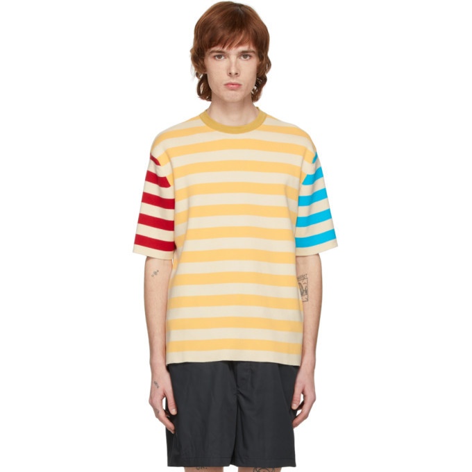 Photo: Sunnei Multicolor Knit Striped T-Shirt