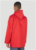 Hooded Rain Jacket in Red