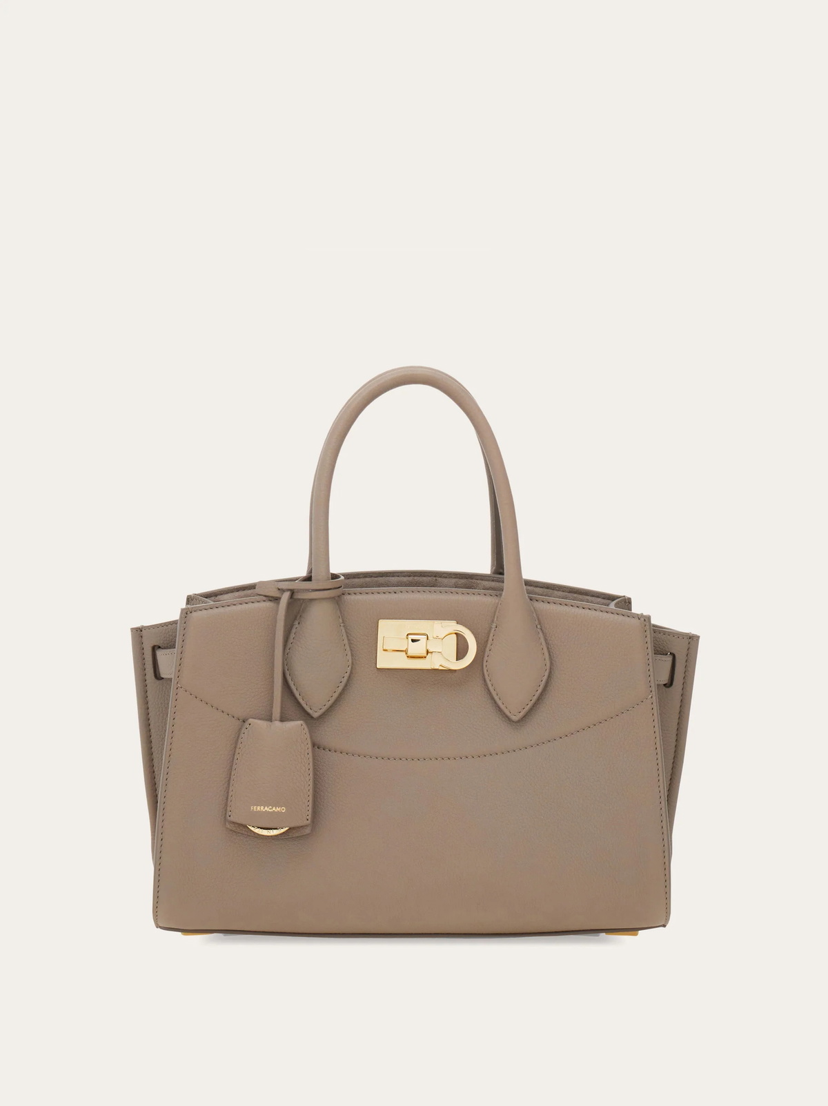 Ferragamo Womens New Ferragamo Studio Soft bag (M) in Beige