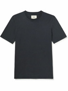 Folk - Panelled Cotton-Jersey T-Shirt - Blue