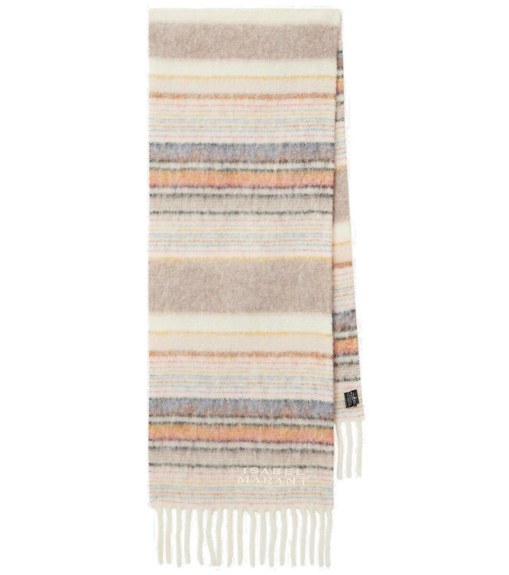 Photo: Isabel Marant Firny striped alpaca-blend scarf
