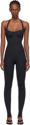 SKIMS Black SKIMS Body Halter Stirrup Unitard