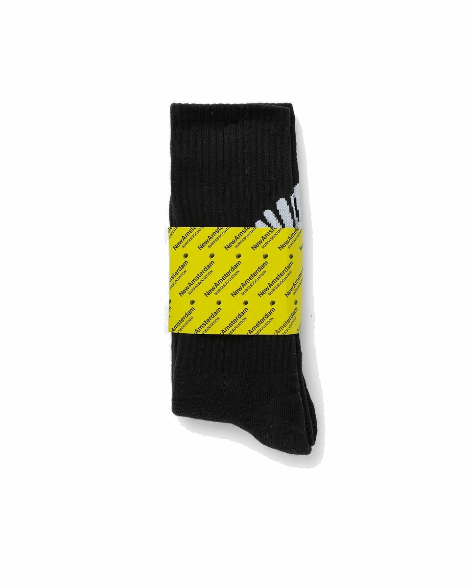 Photo: New Amsterdam Logo Socks Black - Mens - Socks