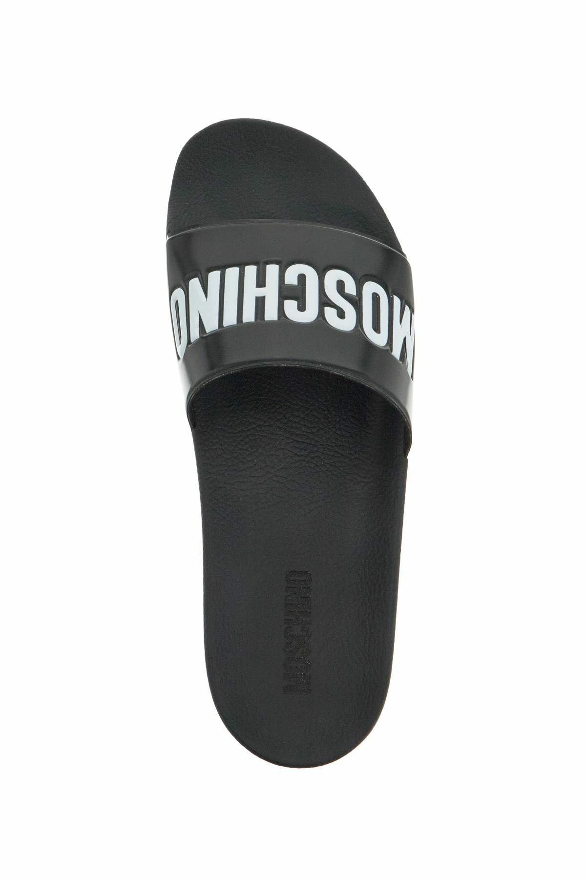 ◆MOSCHINO◆モスキーノ rubber slides with logo branding MOSCHINO rubber slides with logo branding Black Moschino