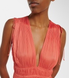 Ulla Johnson Tasneem plissé satin gown