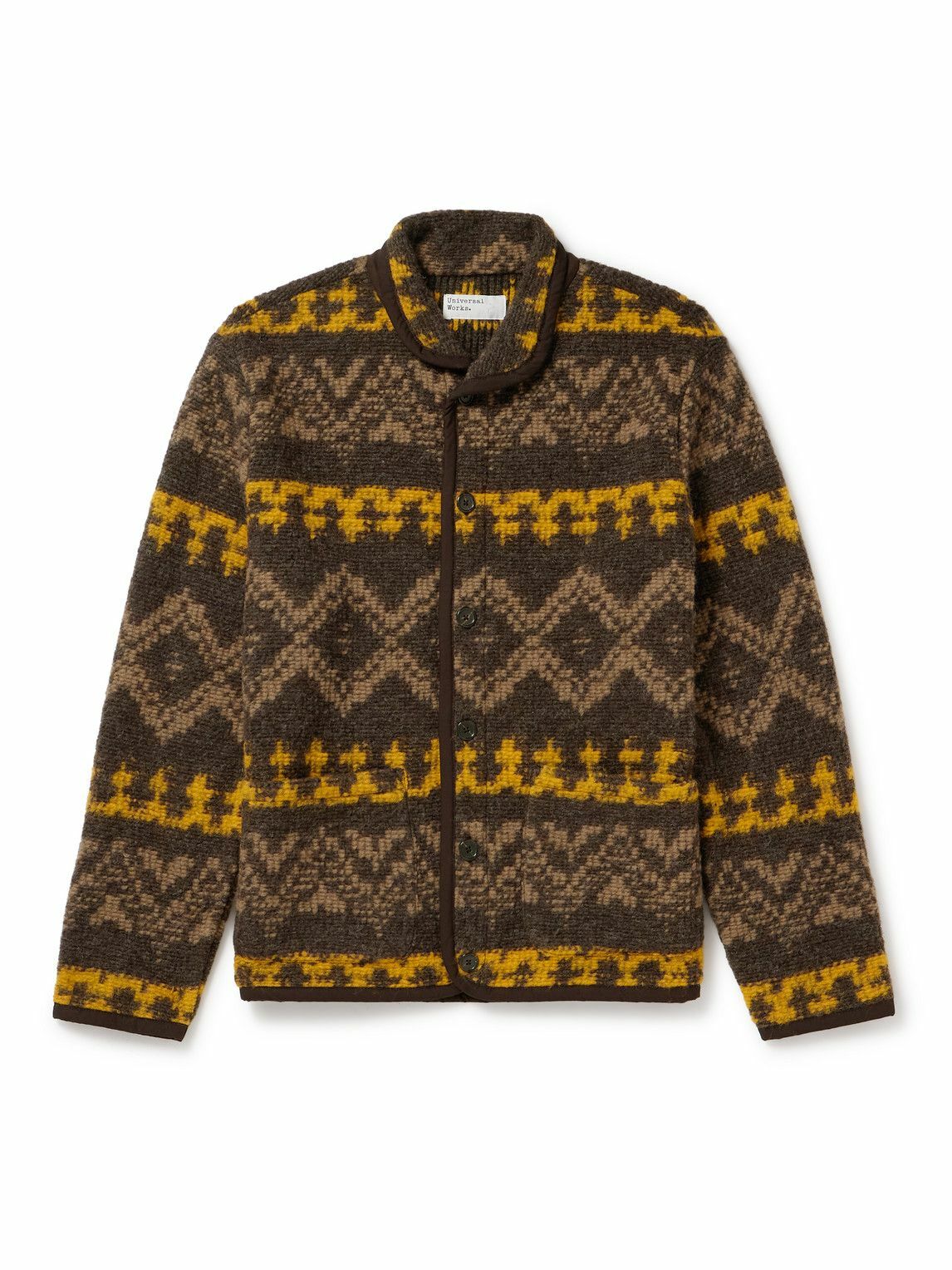 Universal Works - Fair Isle Wool-Blend Jacket - Brown Universal Works