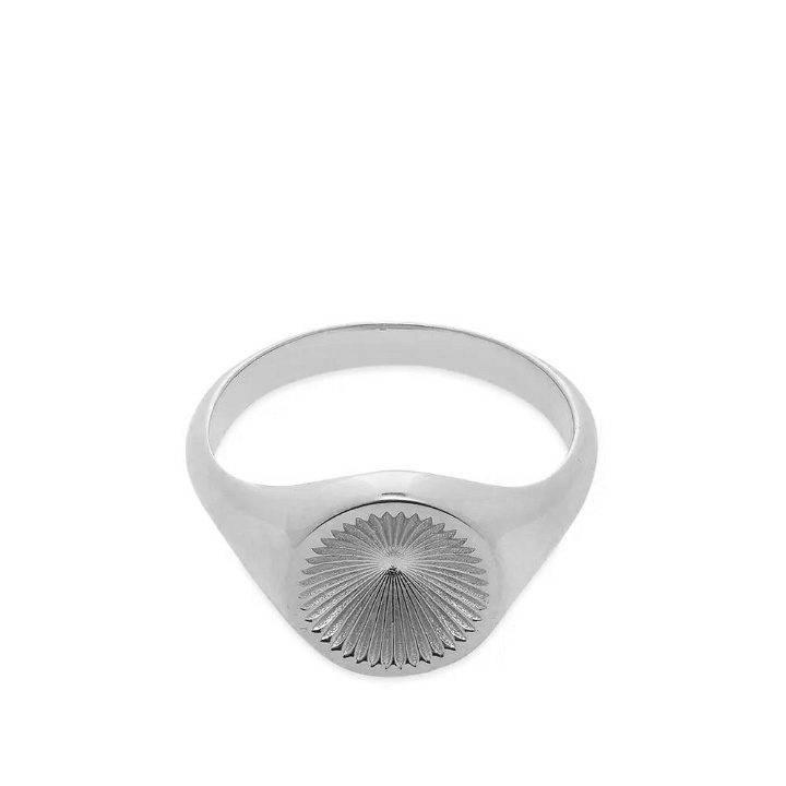 Photo: Miansai Men's Solar Signet Ring in Sterling Silver