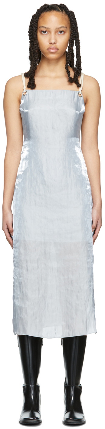 helmut lang silver dress Helmut Lang Disco Sequin Dress