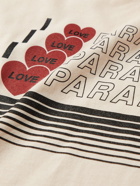 PARADISE - I Love Paradise Printed Cotton-Jersey T-shirt - Neutrals