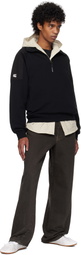 Kijun Black Half Zip-Up Sweatshirt