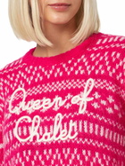 MC2 Saint Barth Woman Crewneck Soft Sweater With Fair Isle Print And Queen Of Chalet Embroidery