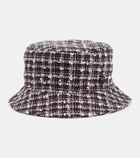 Maison Michel Axel checked bouclé bucket hat