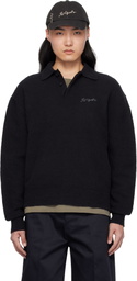 Axel Arigato Black Scribble Polo Sweater