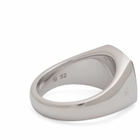 Tom Wood Kay Ring in Black Larvikite