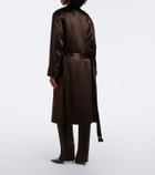 Tom Ford Silk satin wrap coat