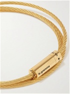 LE GRAMME - Triple Turn Le 21G 18-Karat Gold Cable Bracelet - Gold - 18