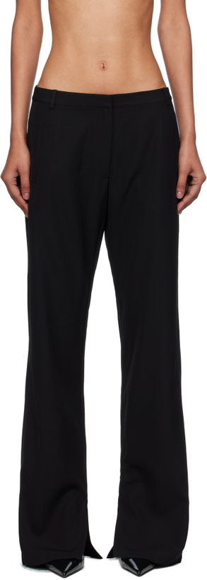 Photo: St. Agni Black 90s Split Leg Trousers